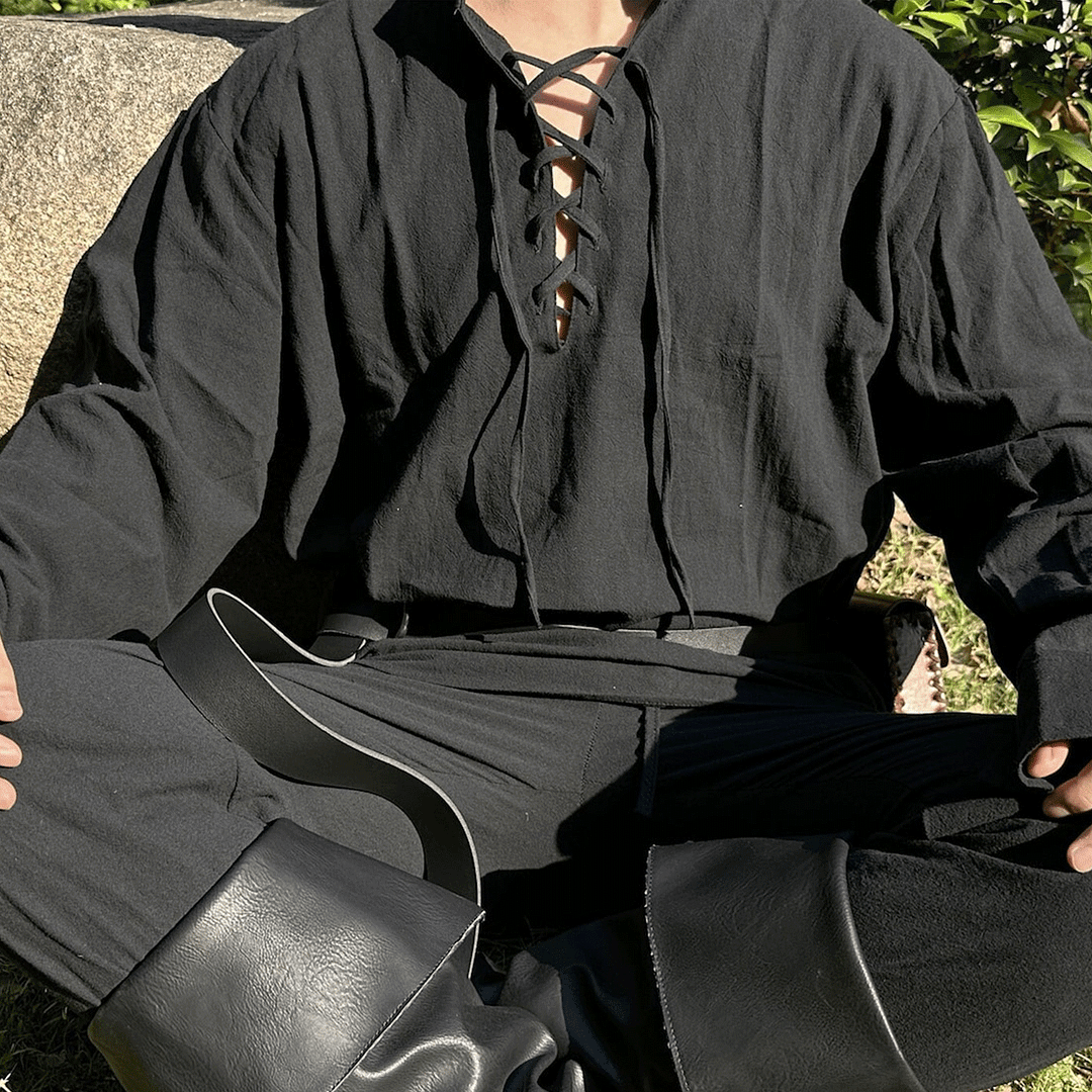 Vintage Linen Renaissance Viking Shirt-inspireuse