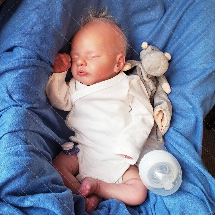 [New Series]12" Look Real Lifelike Newborn Silicone Vinyl Sleeping Reborn Baby Doll Boy Mort