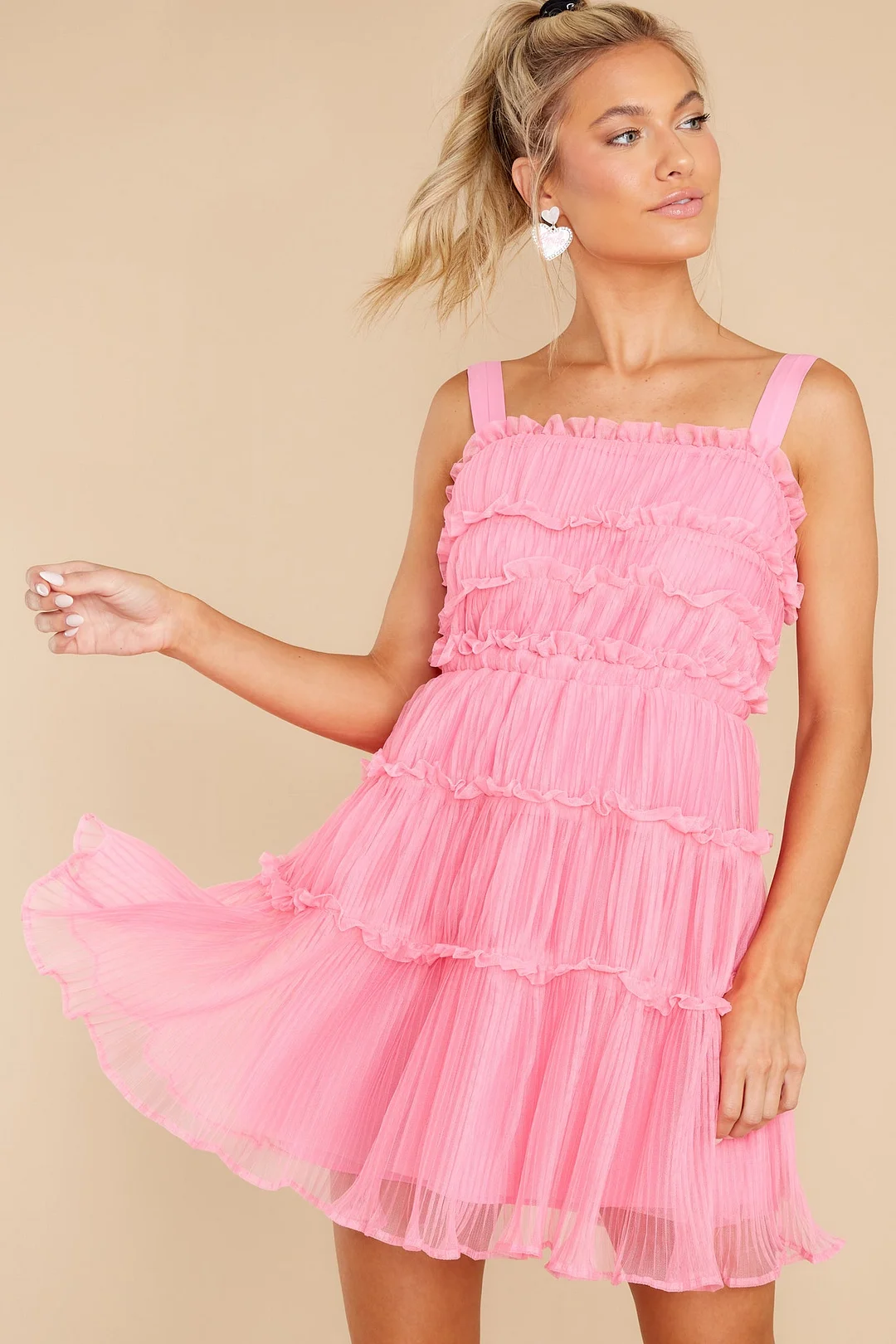 Cheap Frills Pink Dress
