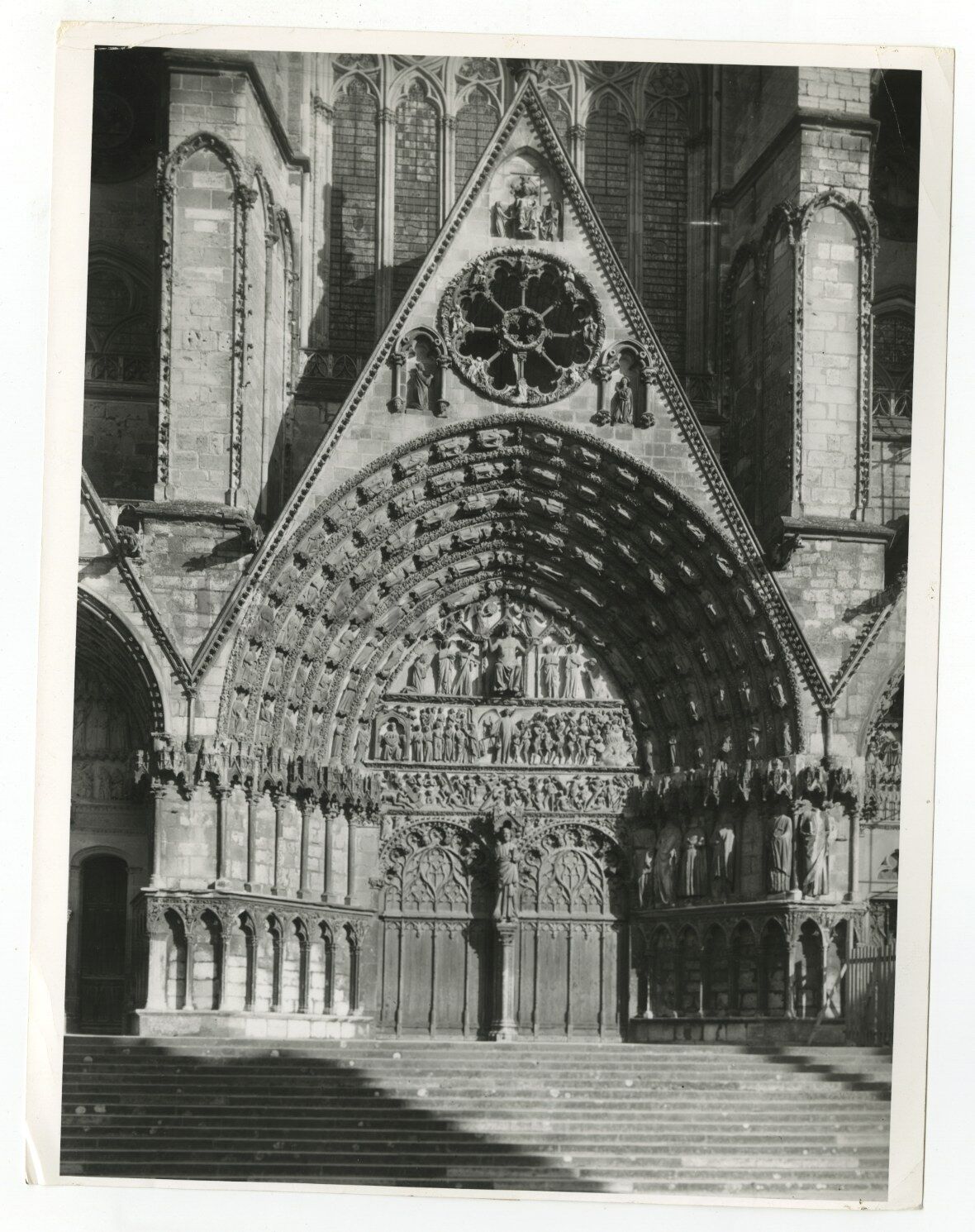 Bourges French Cathedral - Vintage 7x9 Publication Photo Poster paintinggraph - France