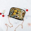 DIY Butterfly Special Shaped Diamond Painting Leather Crossbody Bags Chain Clutch Kit