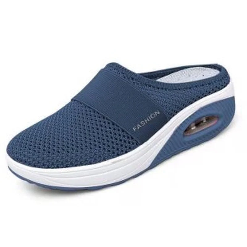 Women's sneakers Mesh Breathable Air Shoes For Women Increase Cushion Damping Platform Summer women shoes Walking Slippers 43