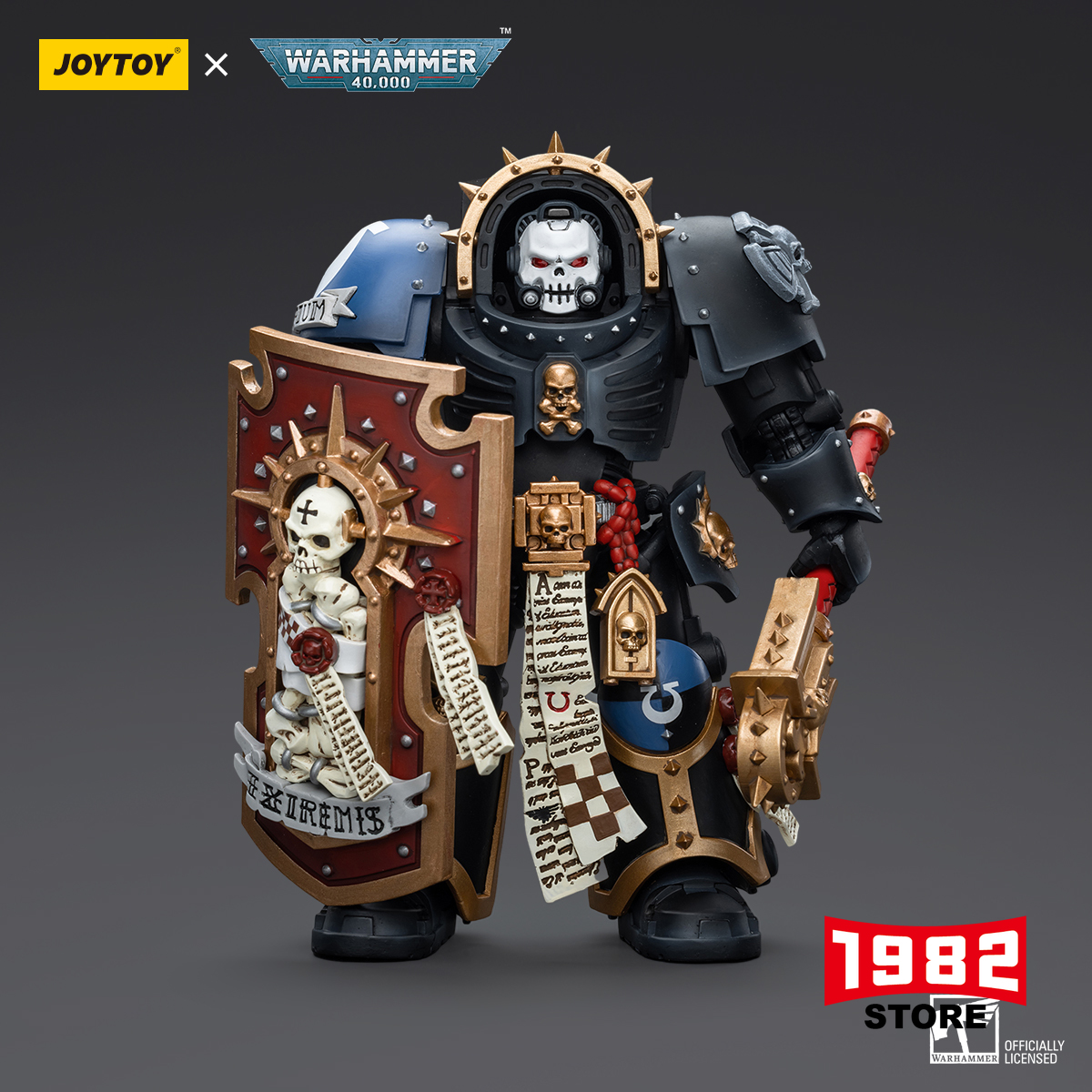 Pro-order JOYTOY Anyuan JT7080 Ultramarines Terminator Armor Chaplain | 1/18 Scale Articulated Action Figure | Reissue Full Payment Pre-sale | Collectible Model & Gift