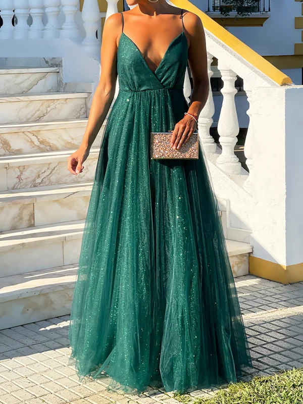 Sexy Deep V Chiffon Women's Dress