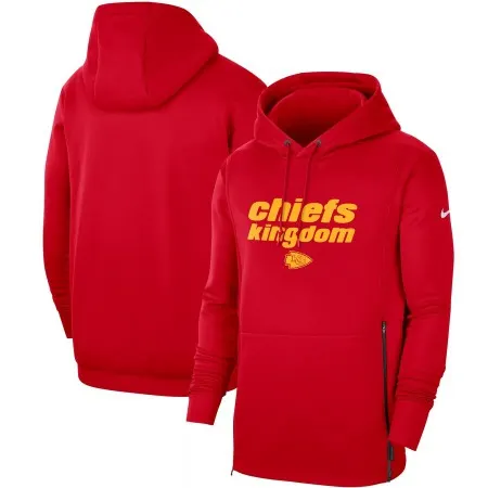 Men's Kansas City Chiefs 2020 Red Sideline Local Performance Pullover Hoodie 1W41