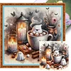 Halloween Ghost - 11CT Stamped Cross Stitch - 40*40cm - Halloween