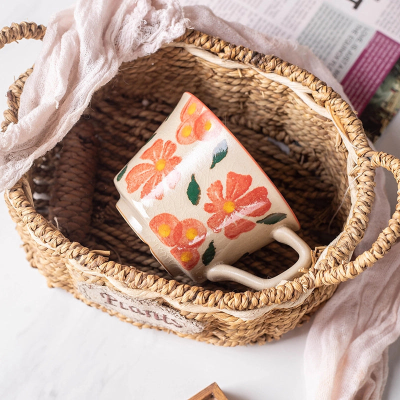 Chinoiserie Elegant Solid Color White Porcelain Mug 1 Piece