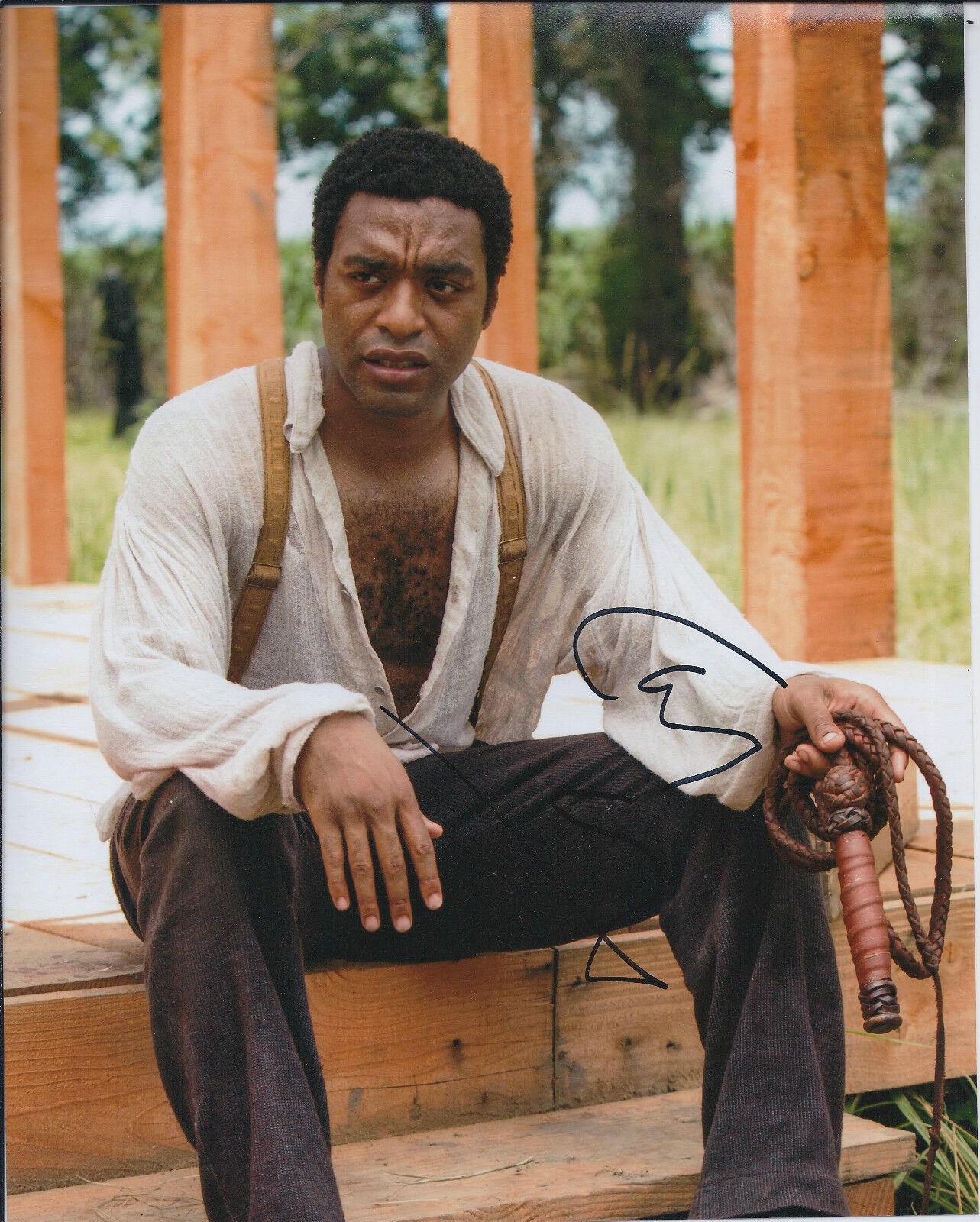 Chiwetel EJIOFOR SIGNED Autograph 10x8 Photo Poster painting AFTAL COA 12 Twelve Years a Slave