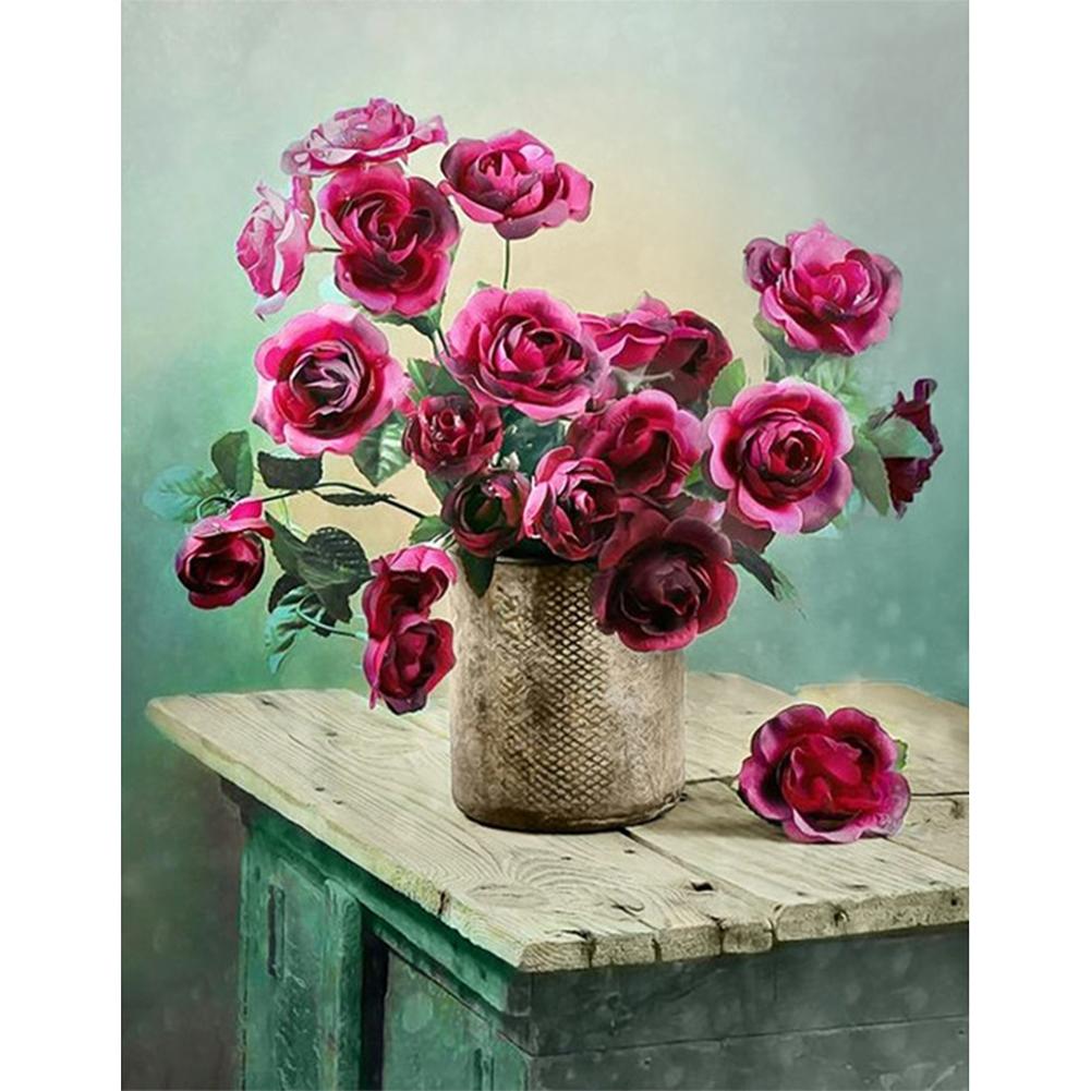 

40x50cm - Paint By Numbers Red Flower, 501 Original