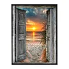 Longing For The Seaside - 11CT Stamped Cross Stitch - 40*50cm - Natural