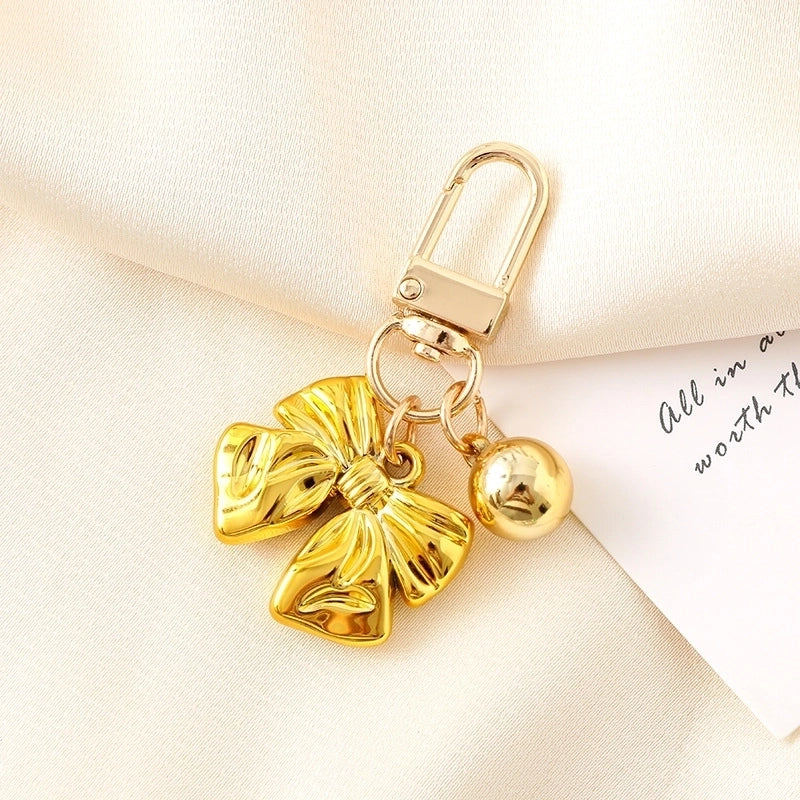 Cute Sweet Bow Knot Arylic Bag Pendant Keychain