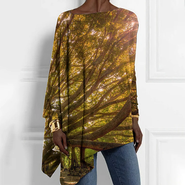 Maui Banyan Tree Sunrise Casual Tunic