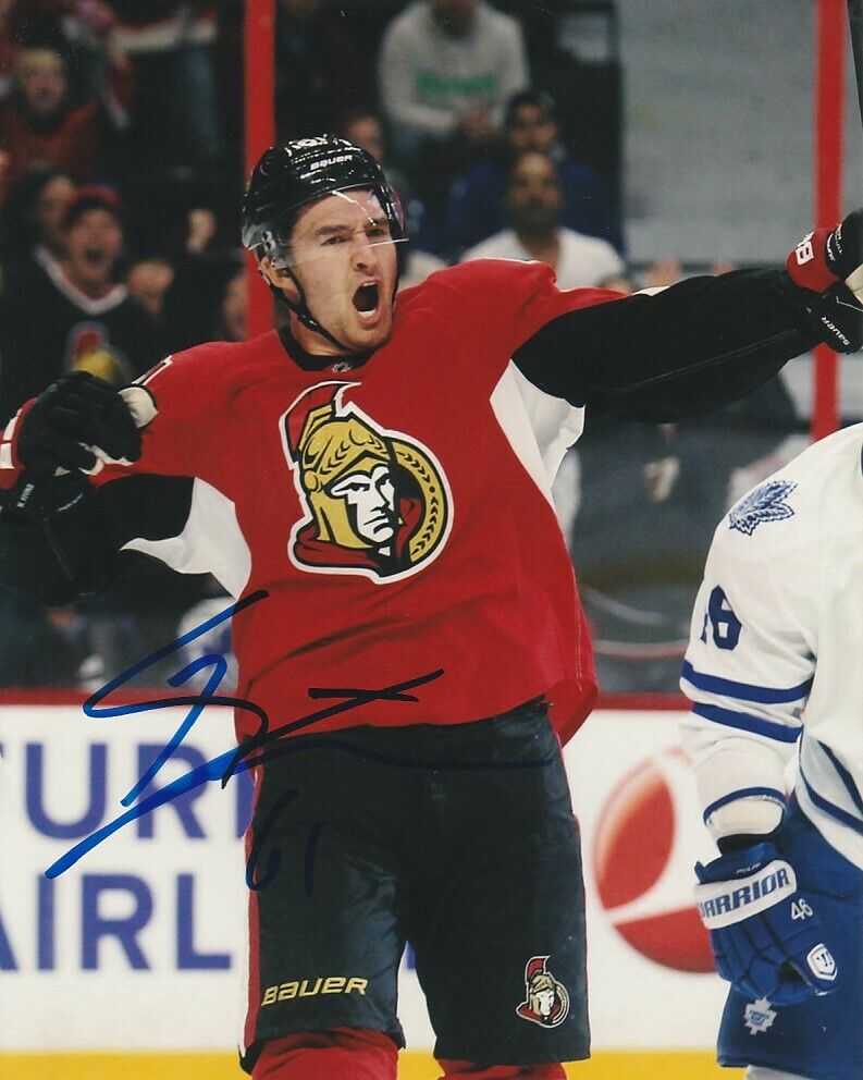 MARK STONE SIGNED OTTAWA SENATORS 8x10 Photo Poster painting #4 Autograph