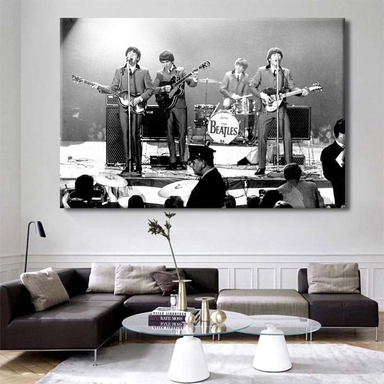 Beatles Perform In Washington, D.c Canvas Wall Art MusicWallArt