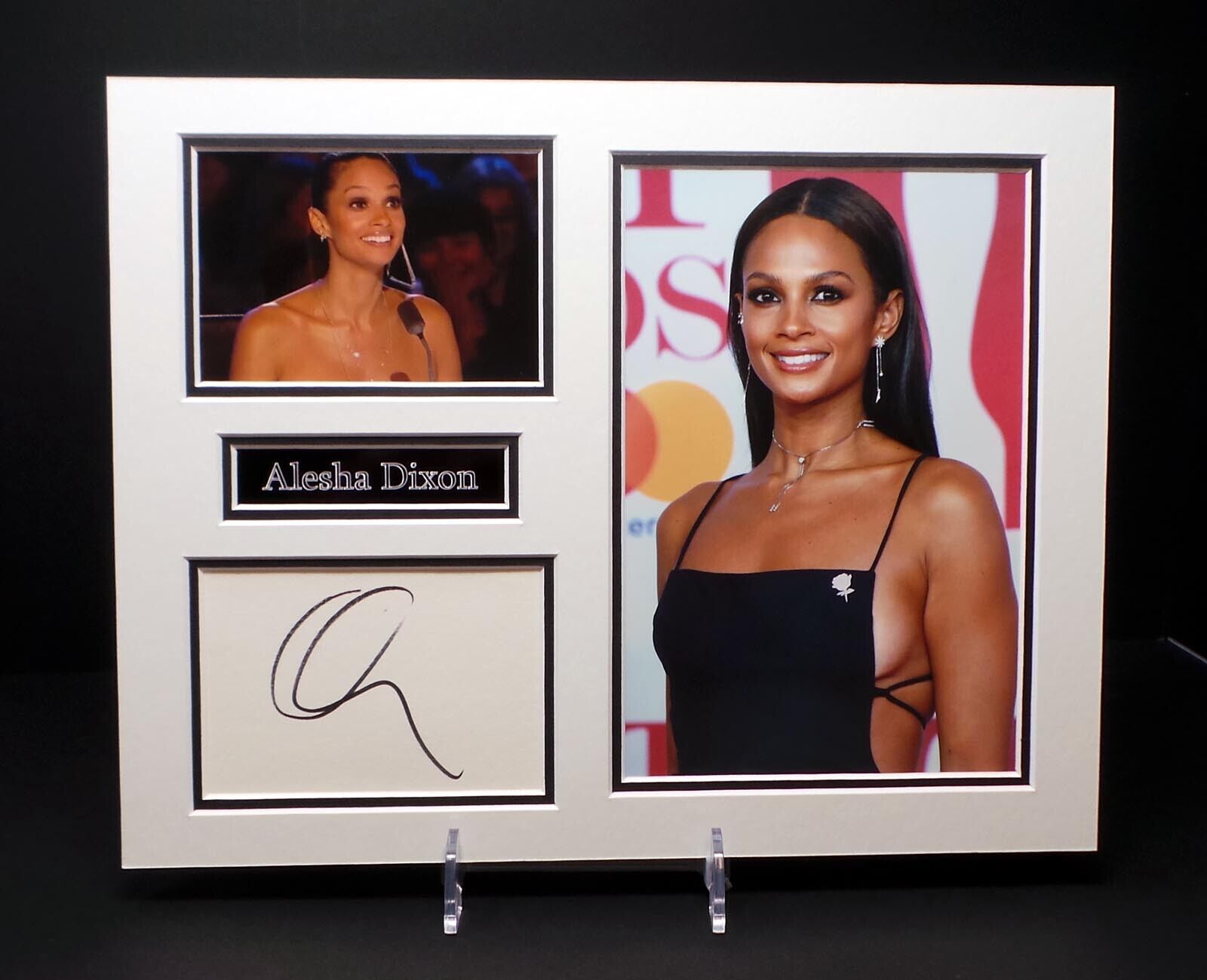 Alesha DIXON Signed Mounted Sexy Photo Poster painting Display AFTAL RD COA Britain's Got Talent