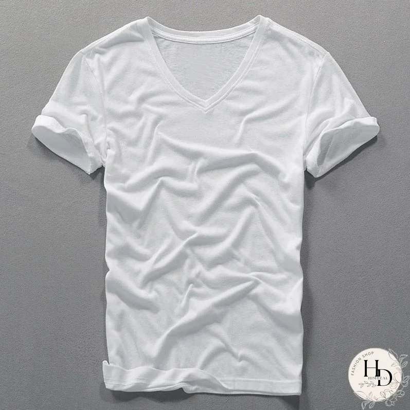 London V-Neck Cotton Shirt
