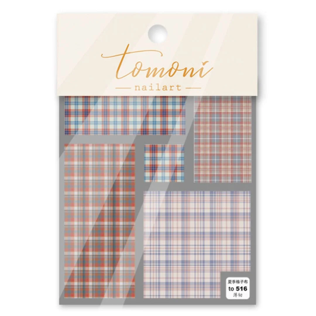 Beautizon Nail Art Sticker Checkered Pattern Cute Image Quality 3D Engraved Nail Art Decorations Nail Decals Design