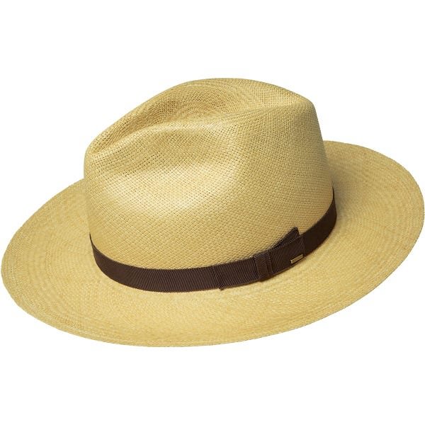 Fedora-Handmade Panama-ARDIT Dark Natural/Brown[BUY 2 FREE SHIPPING & BOX PACKING]