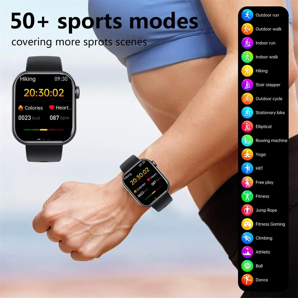 Blood Pressure Blood oxygen Sleep Monitoring Waterproof Smartwatch
