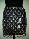 Shining Crochetgo Bandage Crystal Mini Skirt 
