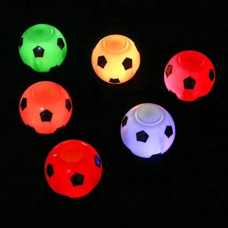 Led Light-emitting Small Football Fingertip Spinning Gyro Decompression Toy