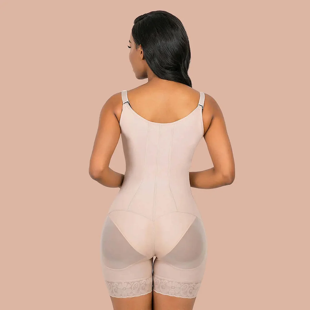  Tummy Control Shapewear Bodysuit With Zipper