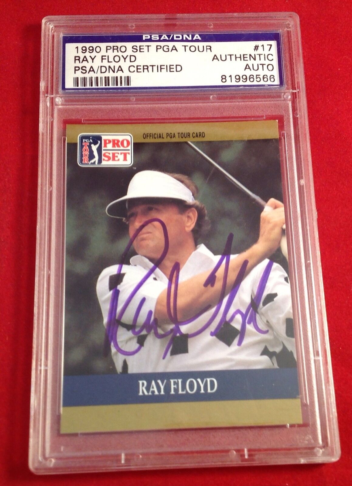 Ray Floyd Signed 1990 Pro Set Card Slabbed PSA/DNA #81996566