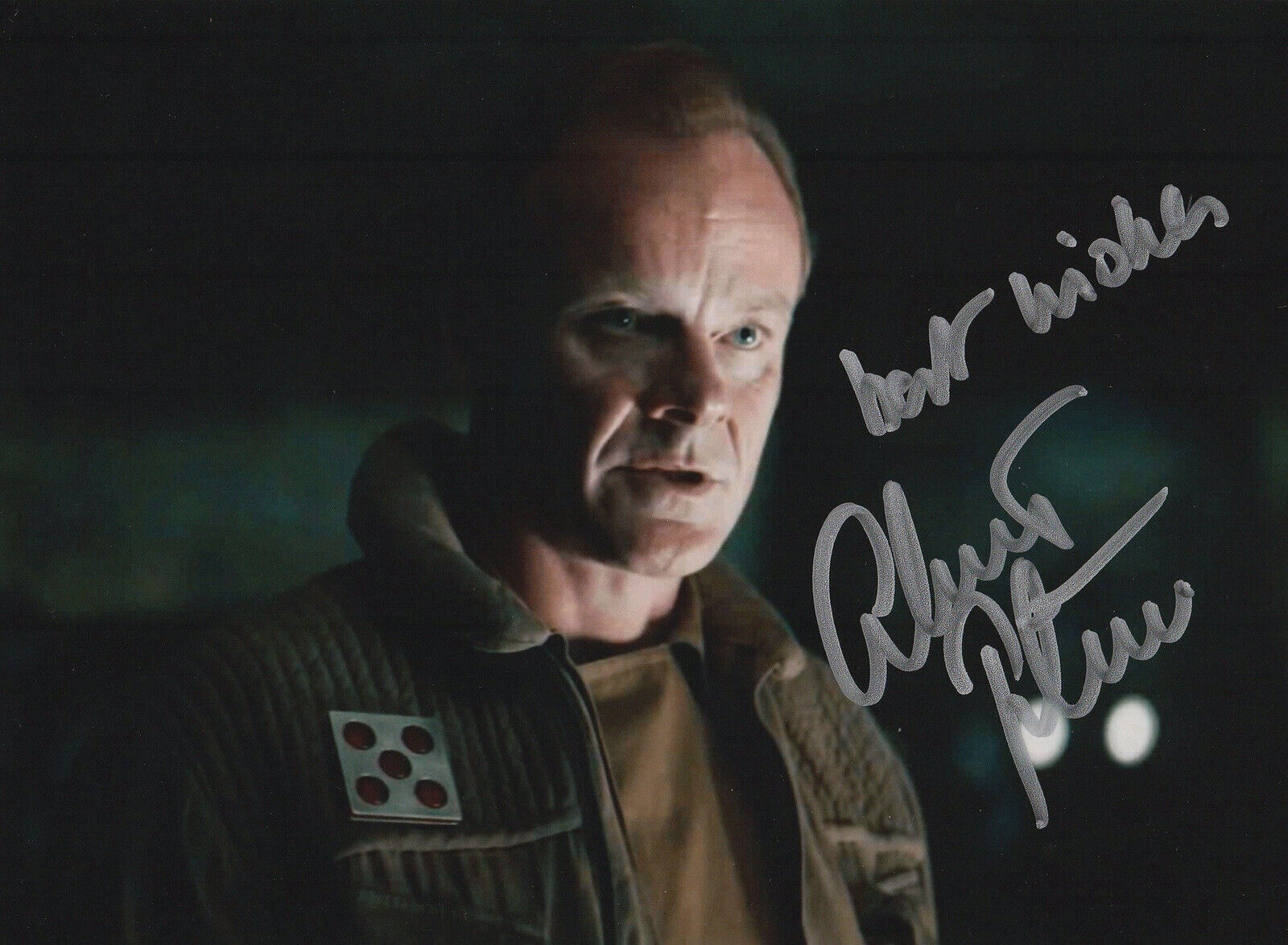 Alistair Petrie signed Signed Star Wars Rouge 1 8x6 Inch Photo Poster painting