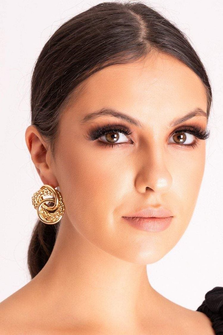 Daisy Gold Swirl Earrings Katch Me
