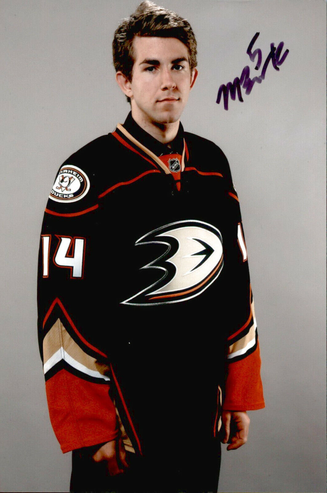 Matthew Berkovitz SIGNED 4x6 Photo Poster painting ANAHEIM DUCKS #3