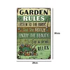 Garden Rules - Vintage Metal Signs(8*12Inch) - Farm