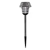 2PCS Solar Powered Lighting Mosquito Repellent Lamp with Ground Stake Waterproof Mosquito Killer for Backyard Patio Garden Lawn Pathway Camping