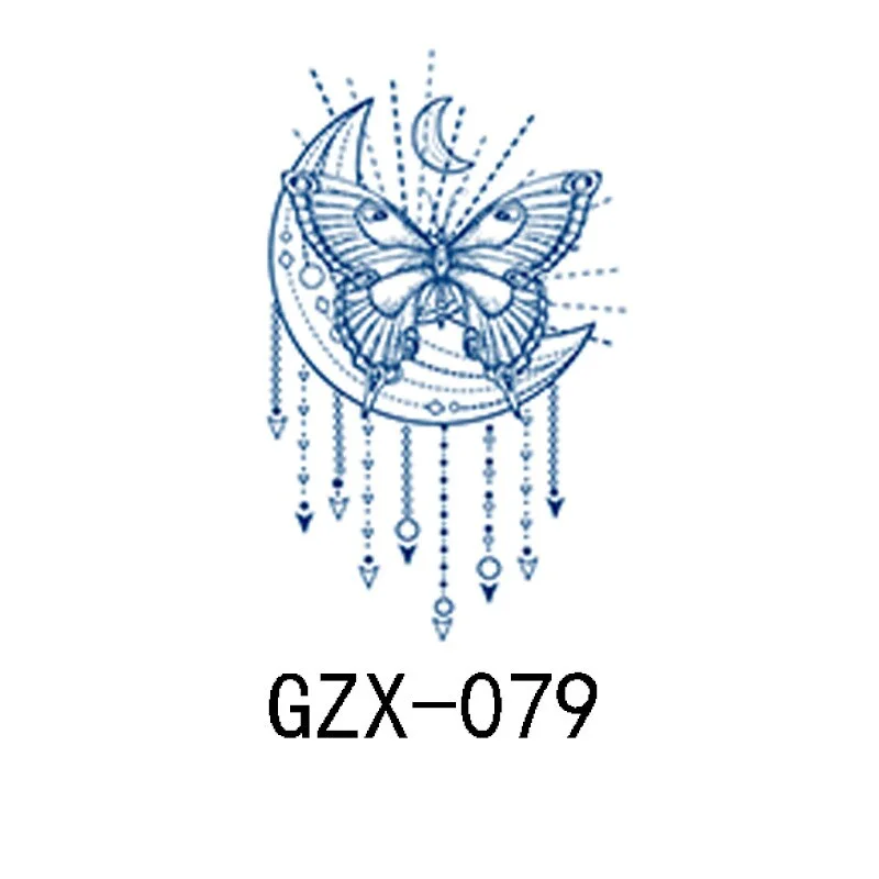 Herbal Semi-Permanent Tattoo Sticker Net Red Tattoo Sticker Waterproof Sweat Lasting Herbal Tattoo Sticker