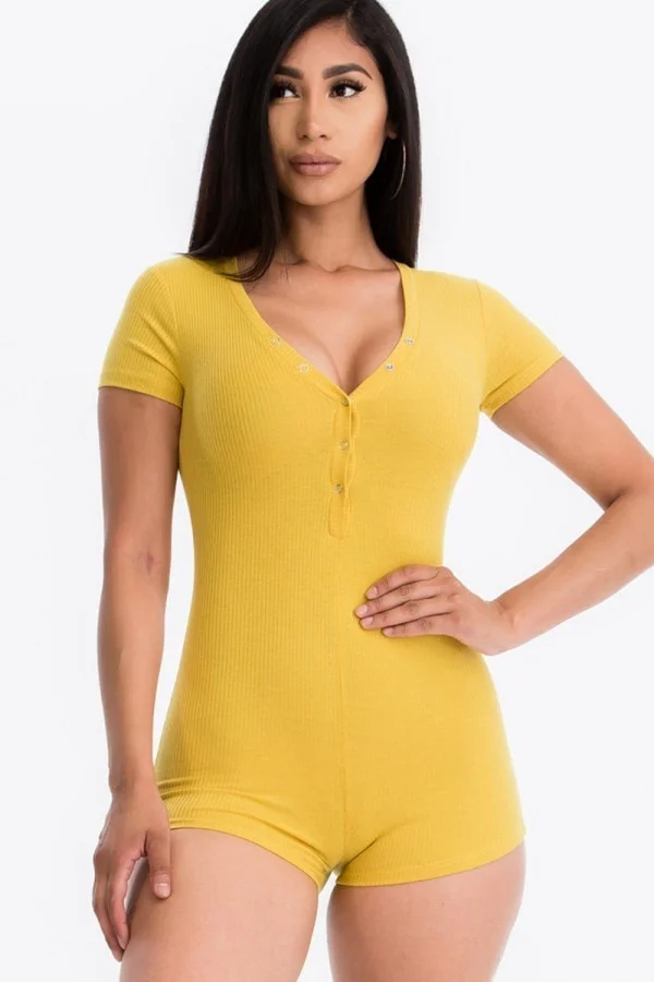 Chill Hour Ribbed Romper