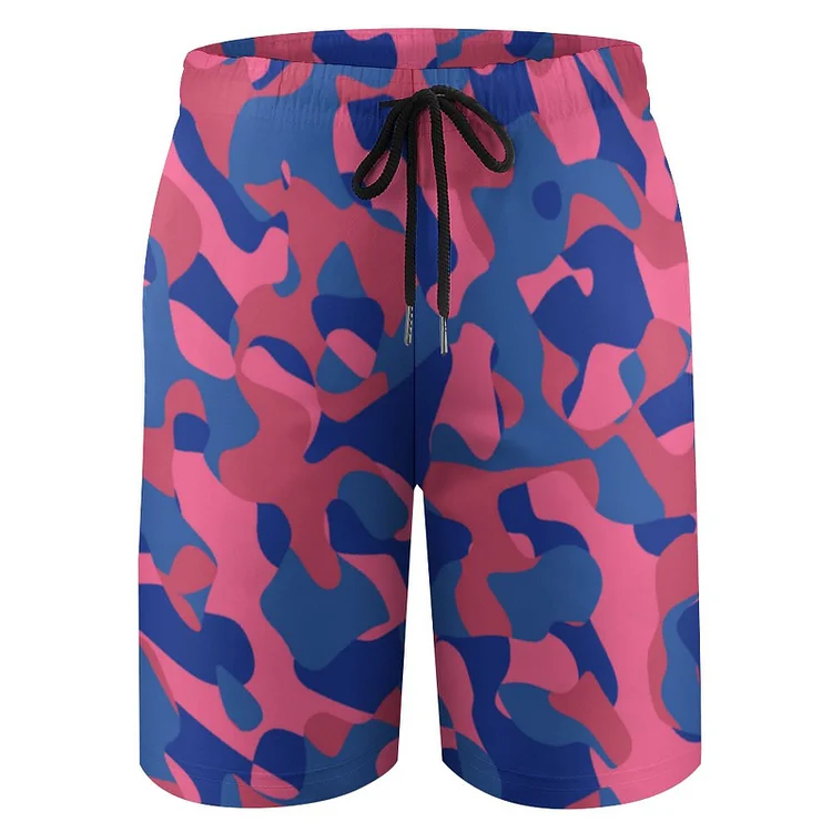 Pink Camo Military Teal Camouflage Camo Boys Quick Dry Beach Board Short Summer Swimsuit Shorts - Heather Prints Shirts