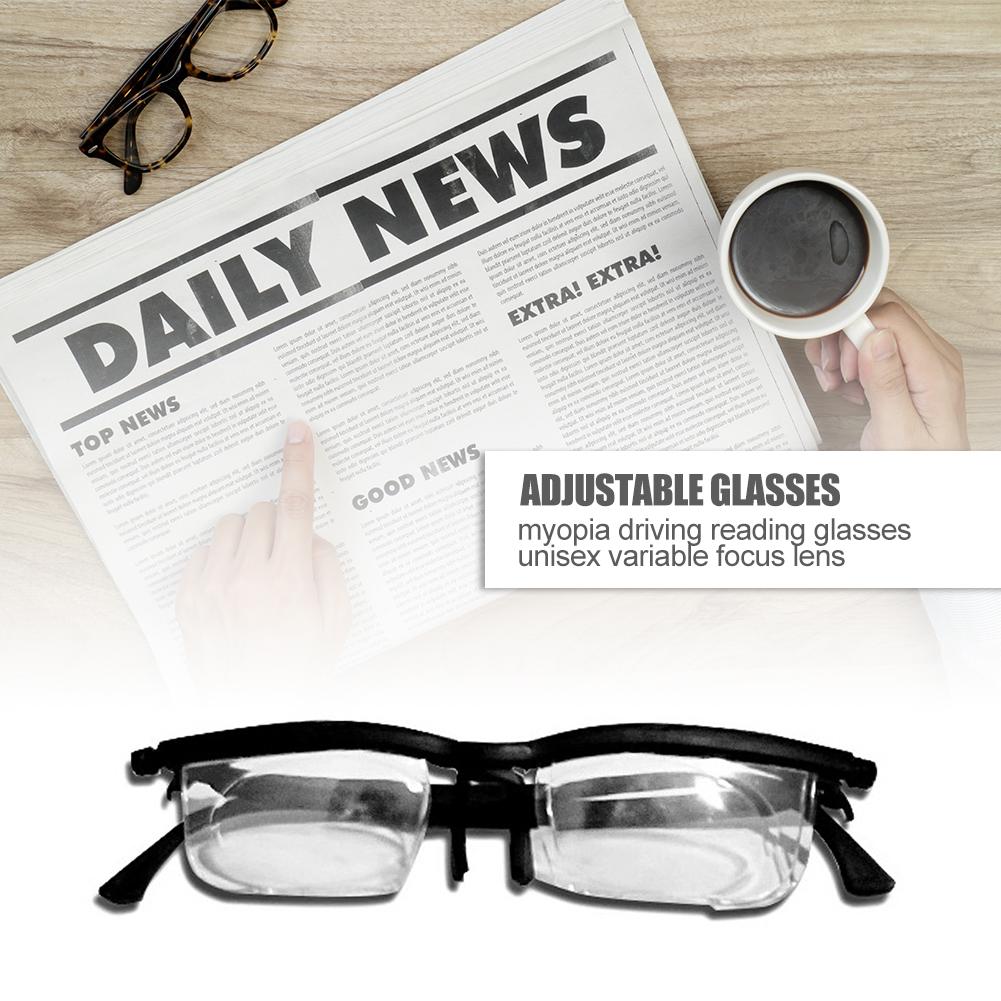 

Dial Adjustable Glasses Variable Focus for Reading Distance Vision Eyeglass, 501 Original