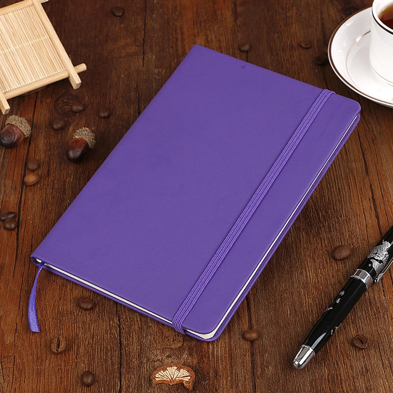 Business A5/a6 Pu Leather Notebook Elastic Band Multicolor Available Handwritten Notes Customizable Logo Printing