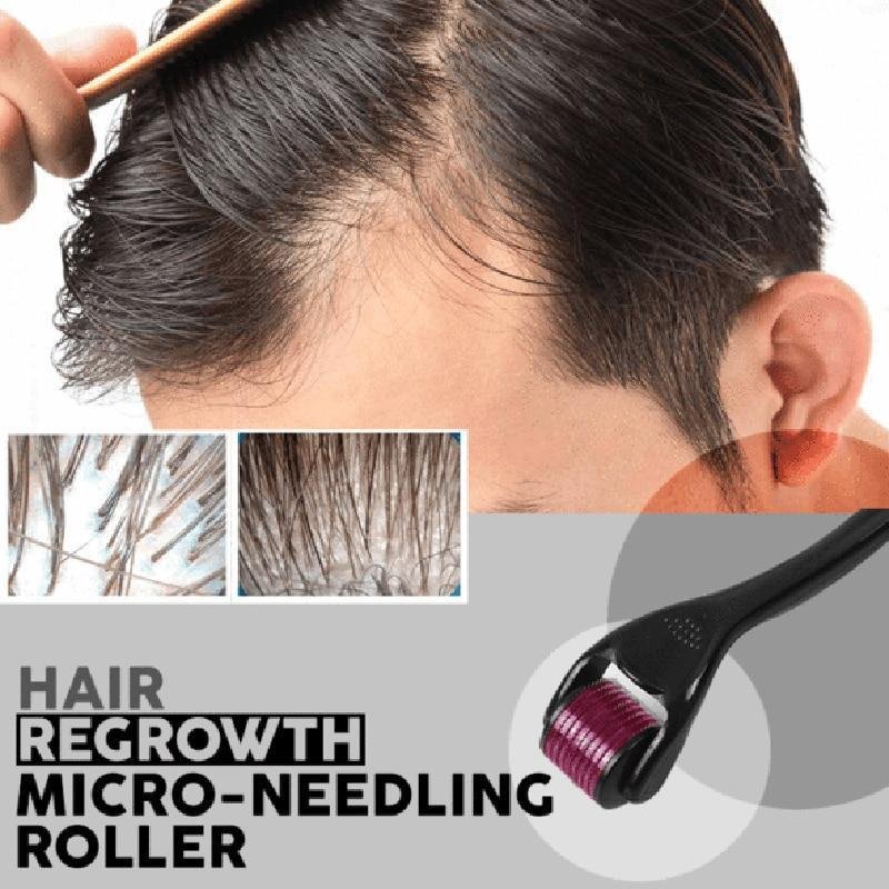 Titanium Hair Regrowth Anti Hair Loss Treatment Micro Needle Derma Roller
