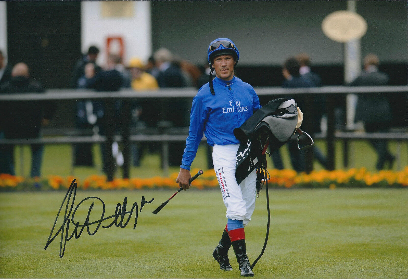 Frankie DETTORI Signed Autograph 12x8 Photo Poster painting AFTAL COA Champion Jockey Genuine