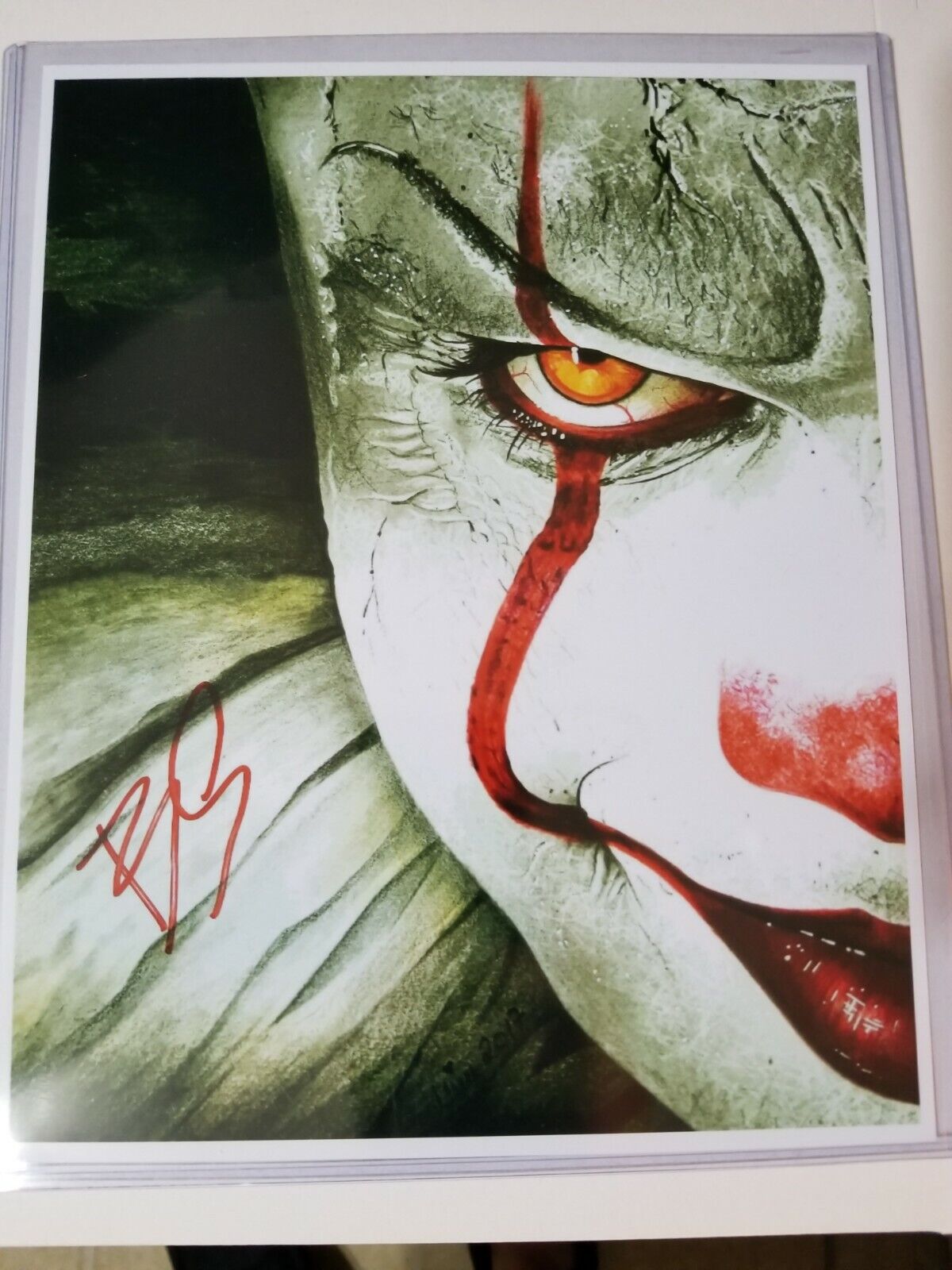 Pennywise Signed 8x10 Photo Poster painting RP -  Shipping!! iT Clown - Horror