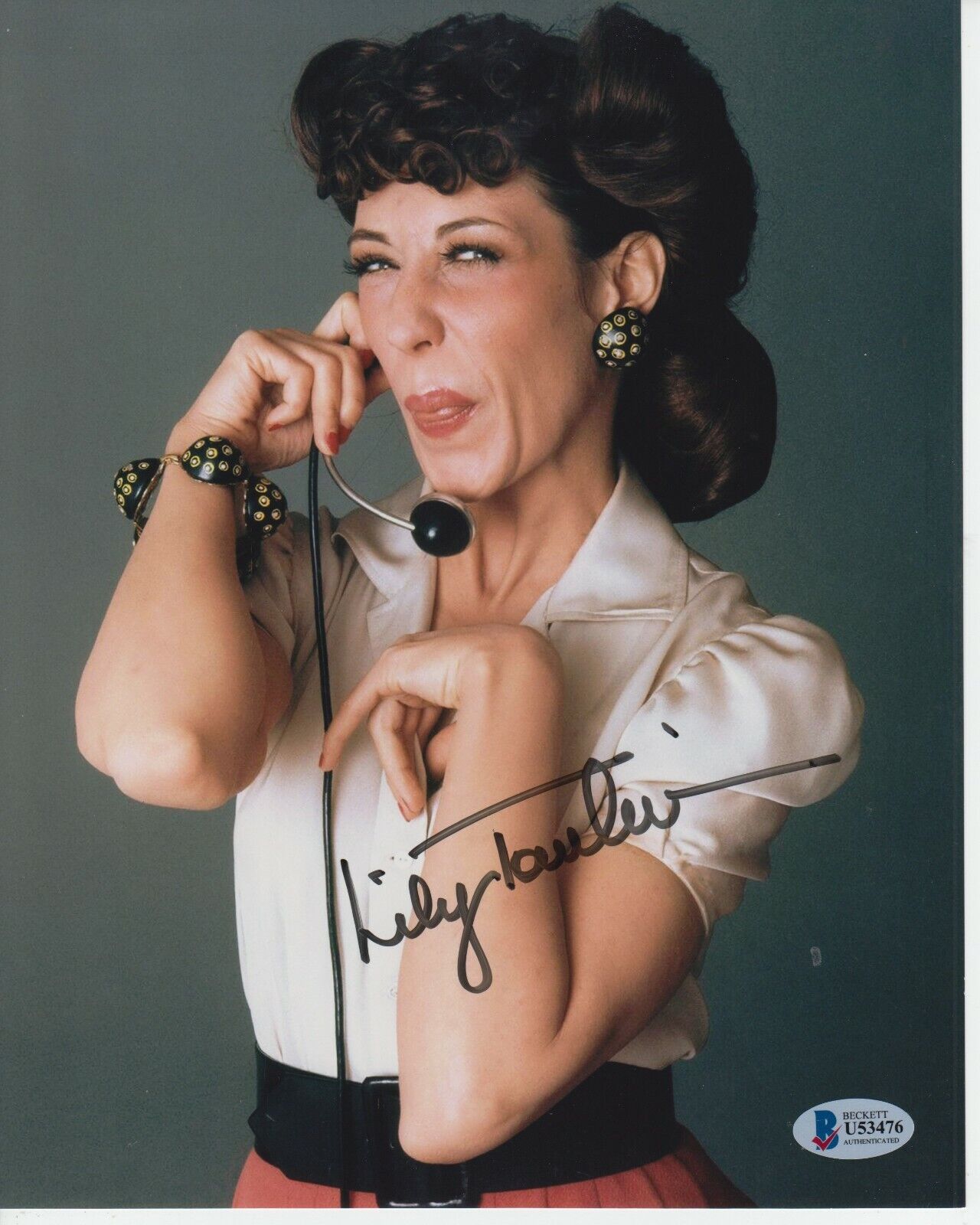 LILY TOMLIN #1 SIGNED 8X10 Photo Poster painting BECKETT CERTIFIED