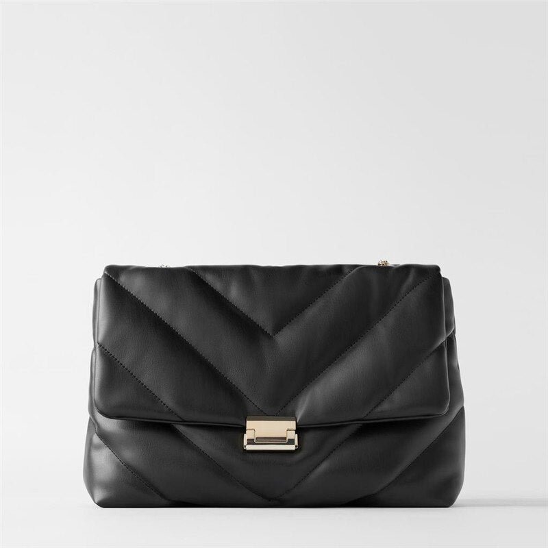 Fashion Simple Chain Large Designer Soft PU Leather Shoulde Messenger Bag for Woman 2021 Purses and Handbags Luxury Designer
