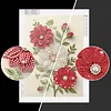 Diamond Painting-DIY Sparkling Special Shaped Pearl Drill White and Red Daisies(30x40cm)