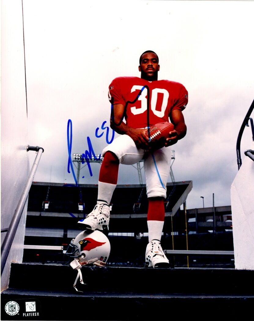 Autographed LELAND MCELROY Arizona Cardinals 8X10 Photo Poster painting - w/COA