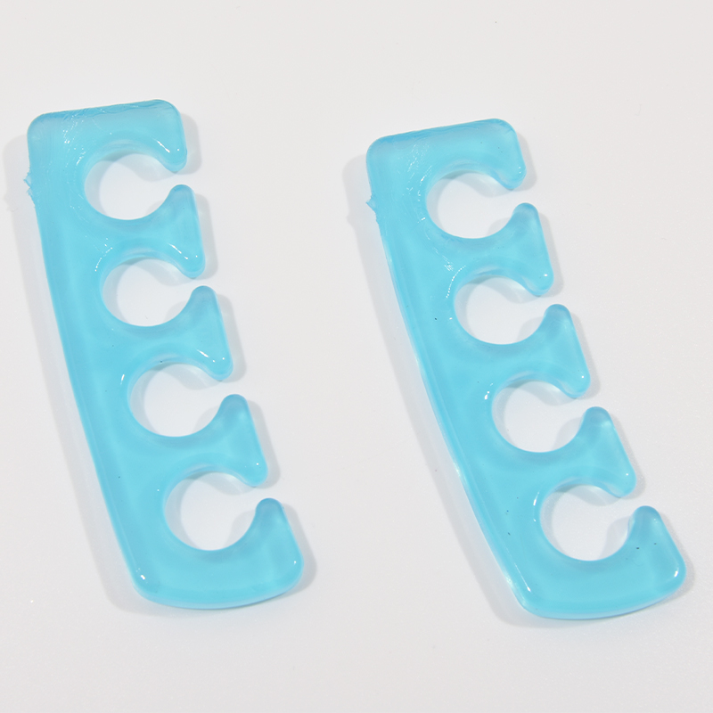 Bonushow 2pcs Soft Silicone Finger Toe Separator Manicure Pedicure Separator Flexible Nails Finger Spacer Separation Straighteners Tools