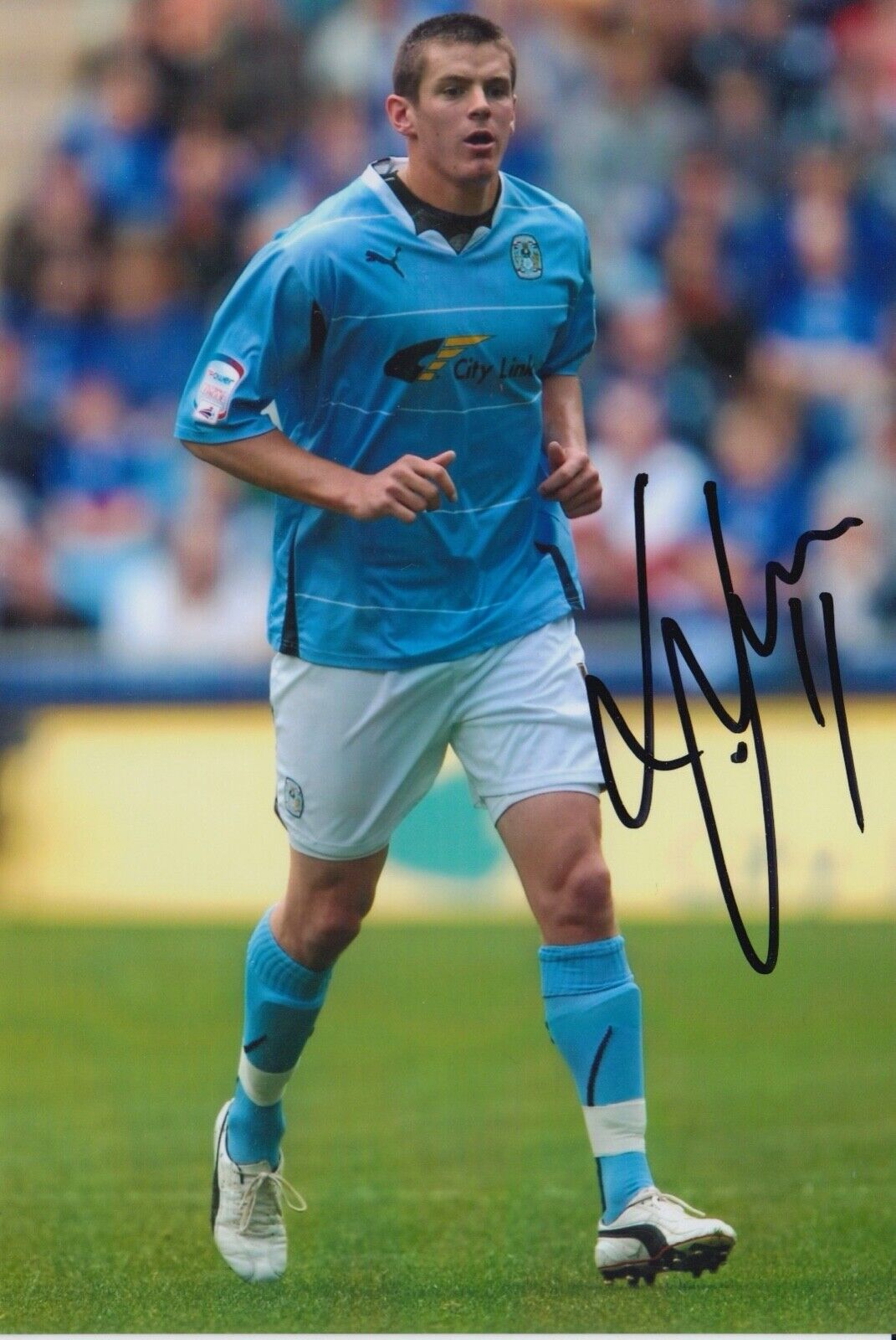 LUKAS JUTKIEWICZ HAND SIGNED 6X4 Photo Poster painting - FOOTBALL AUTOGRAPH - COVENTRY CITY.