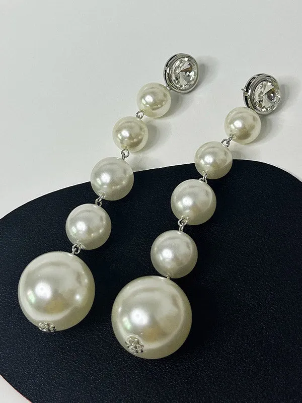 Beaded Geometric Shiny Earrings Accessories