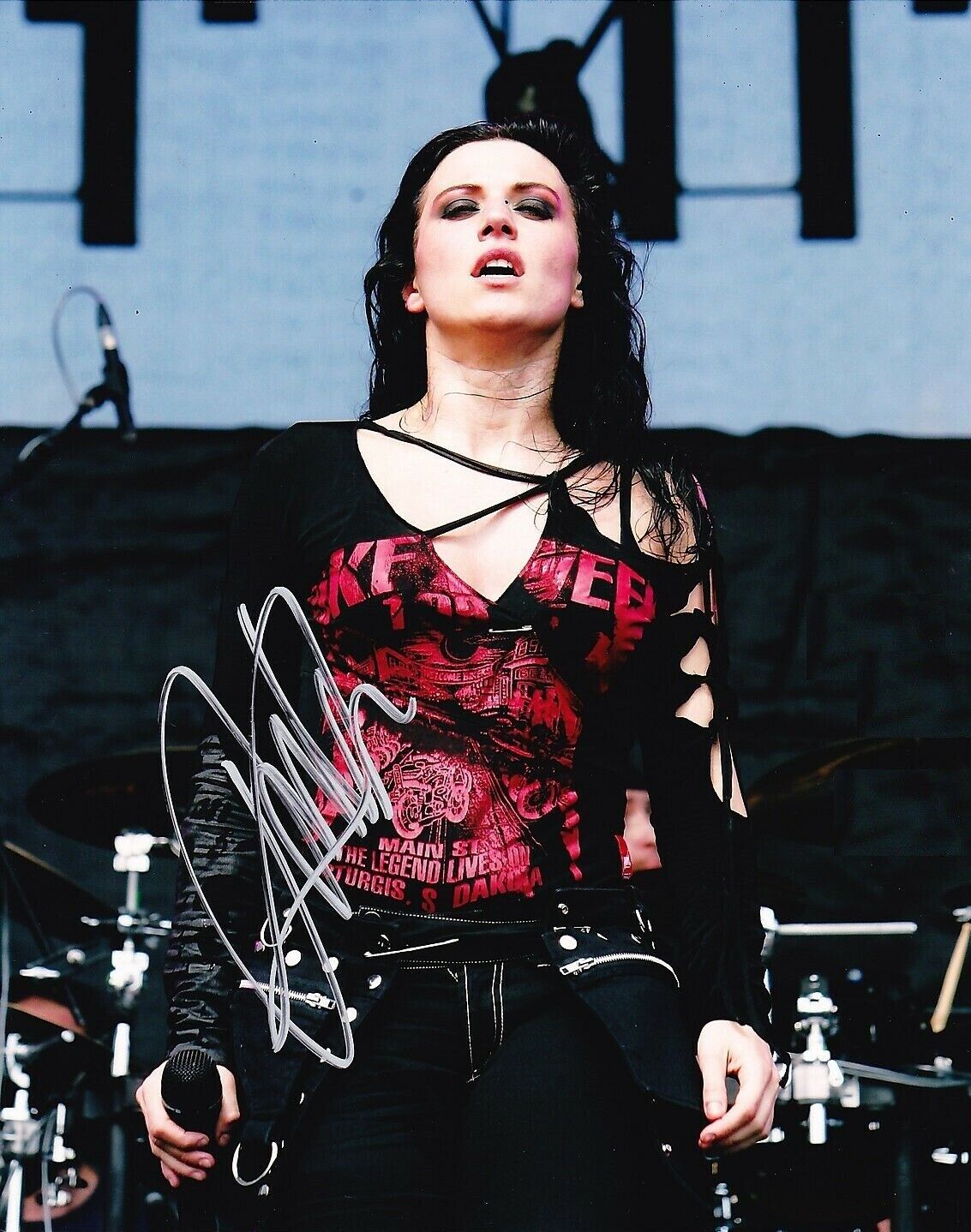 Cristina Scabbia Autographed Signed 8x10 Photo Poster painting ( Lacuna Coil ) REPRINT