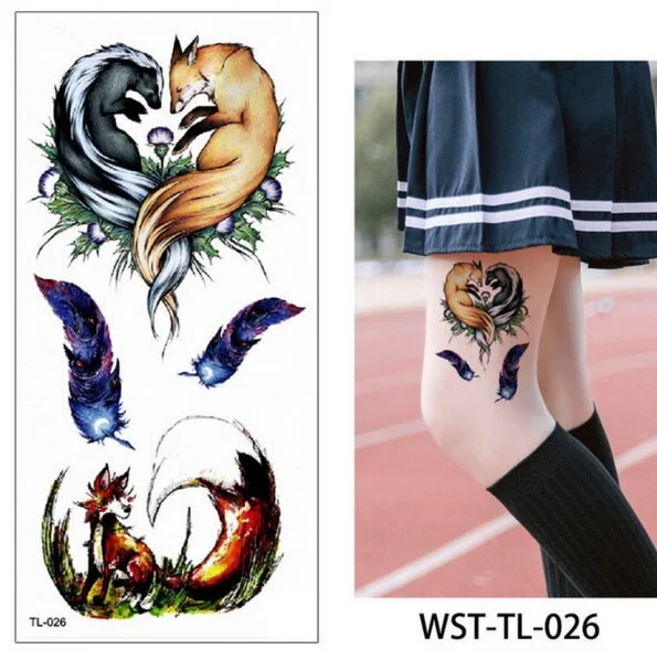 temporary tattoo sexy tattoo kiss love tattoo sticker woman tatoo fake waterproof temporary tattoos for girls bikini body art