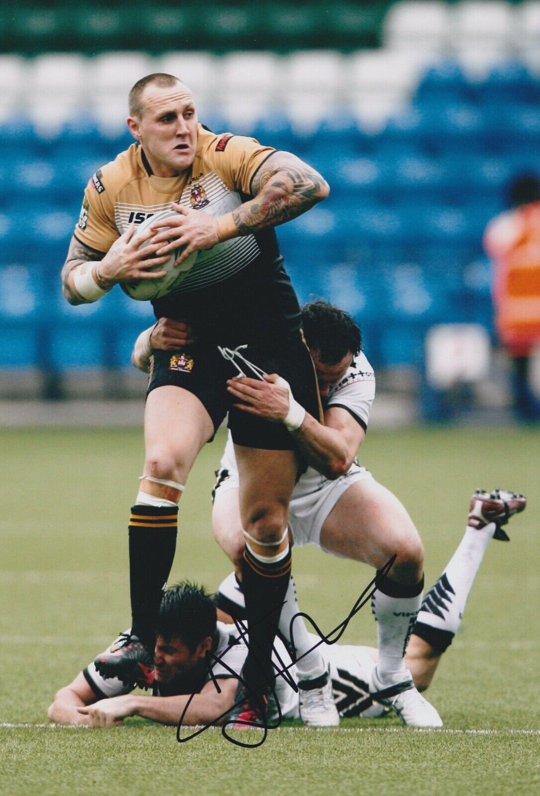 Gareth Hock Hand Signed 12x8 Photo Poster painting - Football Autograph - Wigan Warriors